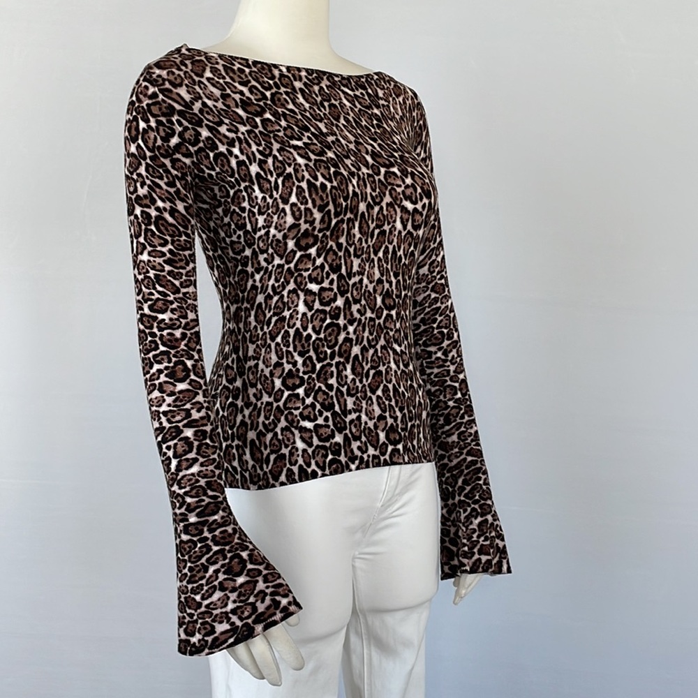 WHBM Leopard Sweater Size X Small - Picture 4 of 8